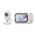 The baby monitor camera and unit displaying the video in HD.