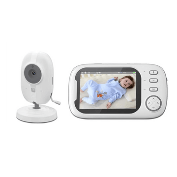 The baby monitor camera and unit displaying the video in HD.