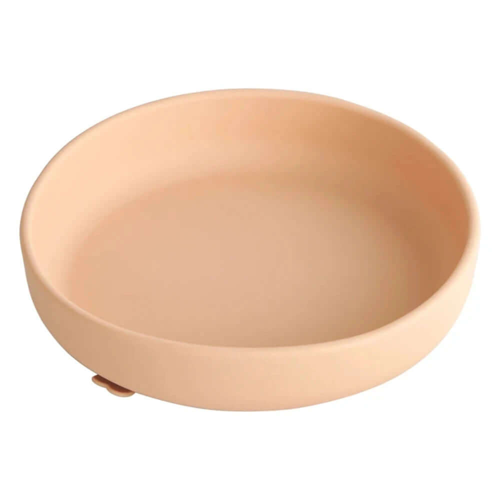 Children's tableware plate in apricot.